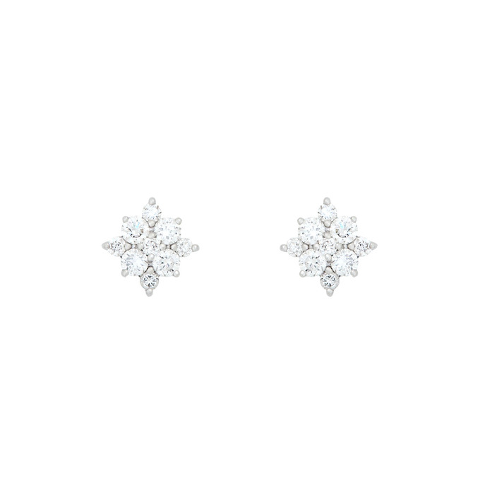 Серьга из золота 585 пробы с бриллиантами, Ц О007 3386 за 26000