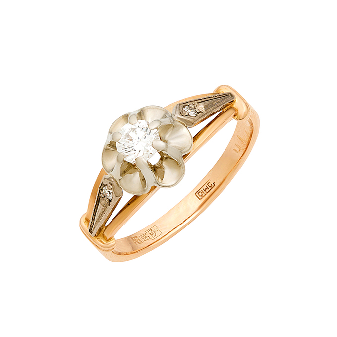 Кольцо из золота 585 пробы c бриллиантами, Л 5703 7693 за 99400