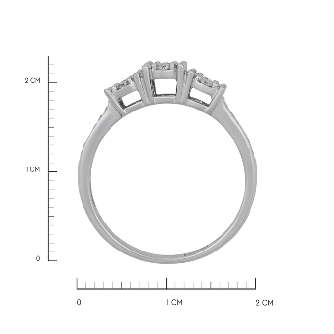 Кольцо из золота 585 пробы c бриллиантами, Л 4710 6129 за 38430