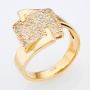 Кольцо из желтого золота 750 пробы c 46 бриллиантами Л43006922 фото 1