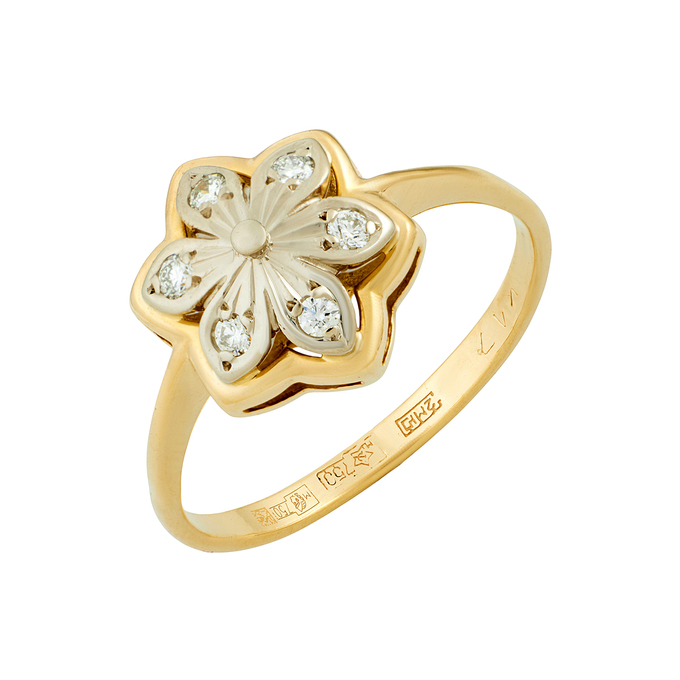 Кольцо из золота 750 пробы c бриллиантами, Л 1809 4795 за 67920