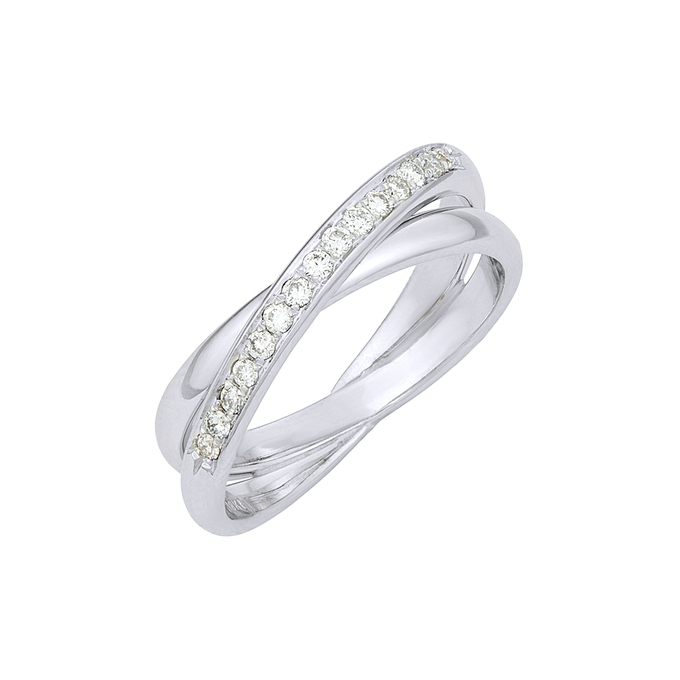 Кольцо из золота 750 пробы c бриллиантами