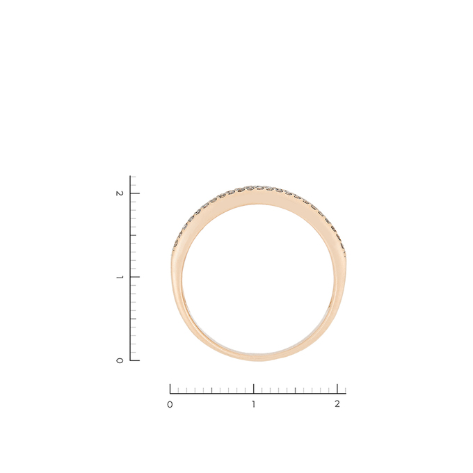 Кольцо из золота 585 пробы c 117 бриллиантами, Л 4106 2861 за 32720
