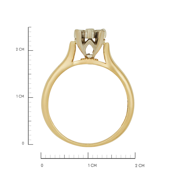 Кольцо из золота 585 пробы c бриллиантами, Л 7502 9002 за 49920