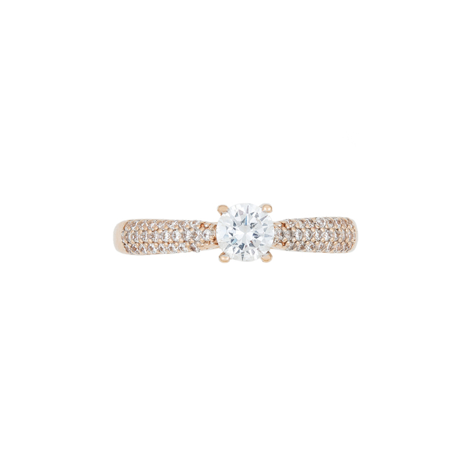 Кольцо из золота 585 пробы c фианитами, Л 6201 4157 за 18000