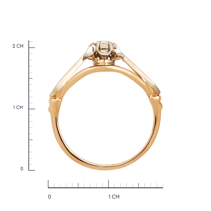Кольцо из золота 585 пробы c бриллиантами, Л 0506 9519 за 69520