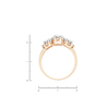 Кольцо из золота 585 пробы c 3 бриллиантами