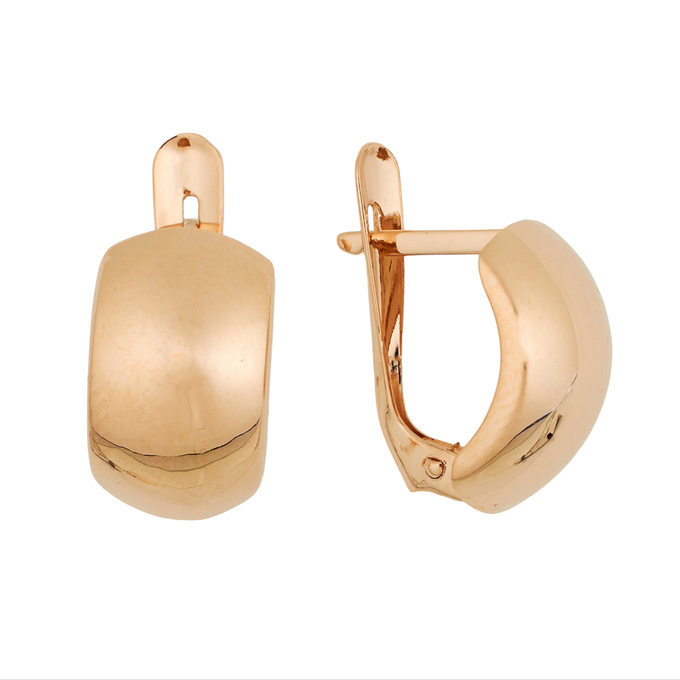 Серьги из красного золота 585 пробы