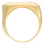 Кольцо из желтого золота 585 пробы c 4 бриллиантами 008141 фото 2