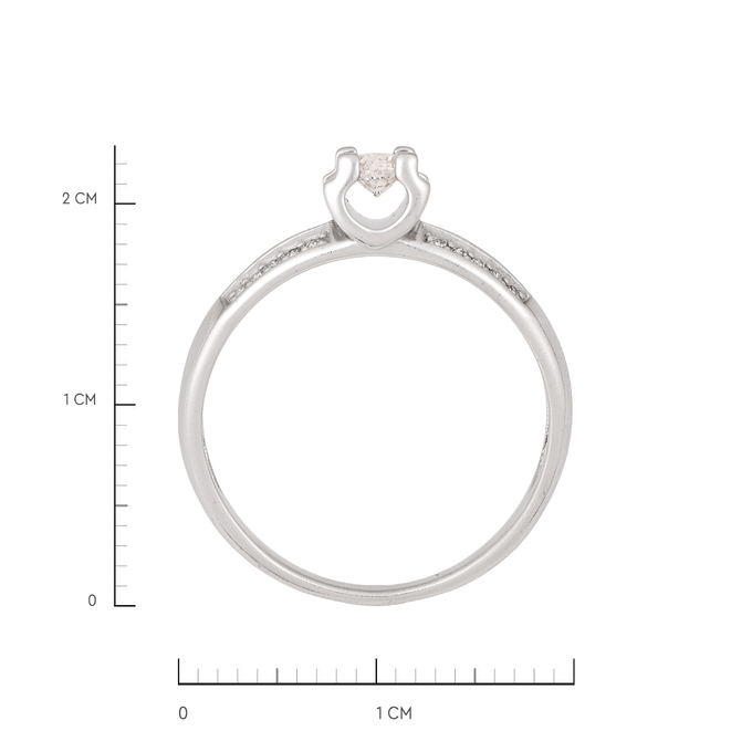 Кольцо из золота 585 пробы c бриллиантами, Л 2810 2268 за 51120