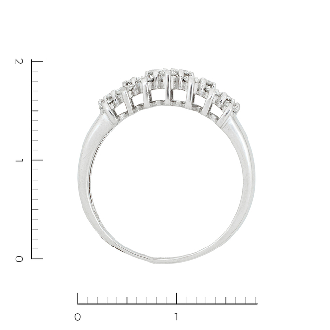 Кольцо из золота 585 пробы c 20 бриллиантами, Л 4507 4350 за 19000