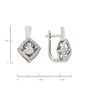 Серьги из золота 585 пробы с бриллиантами
