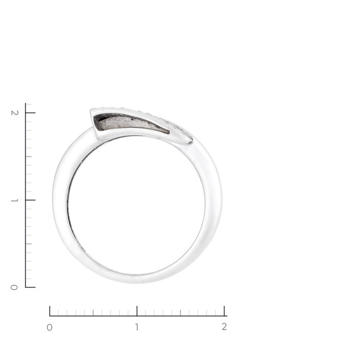 Кольцо из белого золота 585 пробы c 52 бриллиантами, Л 2809 6314 за 44400