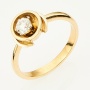 Кольцо из комбинированного золота 750 пробы c 1 бриллиантом Л45047973 фото 1