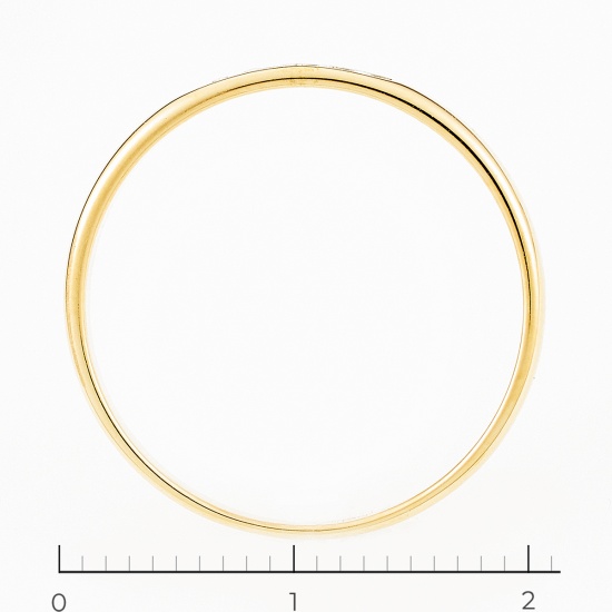 Кольцо из желтого золота 585 пробы c 5 бриллиантами, Л05138087 за 6950