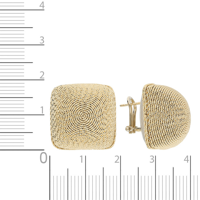 Серьги из желтого золота 585 пробы