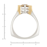 Кольцо из комбинированного золота 585 пробы c 1 бриллиантом