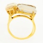 Кольцо из желтого золота 750 пробы c 3 бриллиантами Л28080652 фото 3