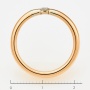 Кольцо из комбинированного золота 585 пробы c 1 бриллиантом Л09079061 фото 4
