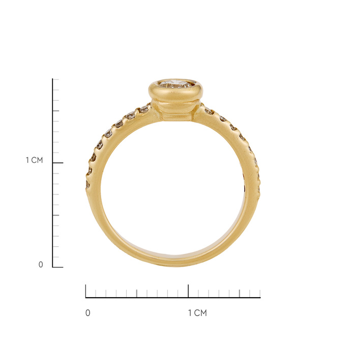 Кольцо из золота 585 пробы c бриллиантами, Л 2501 1397 за 53200