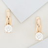 Серьги из золота 585 пробы c фианитами