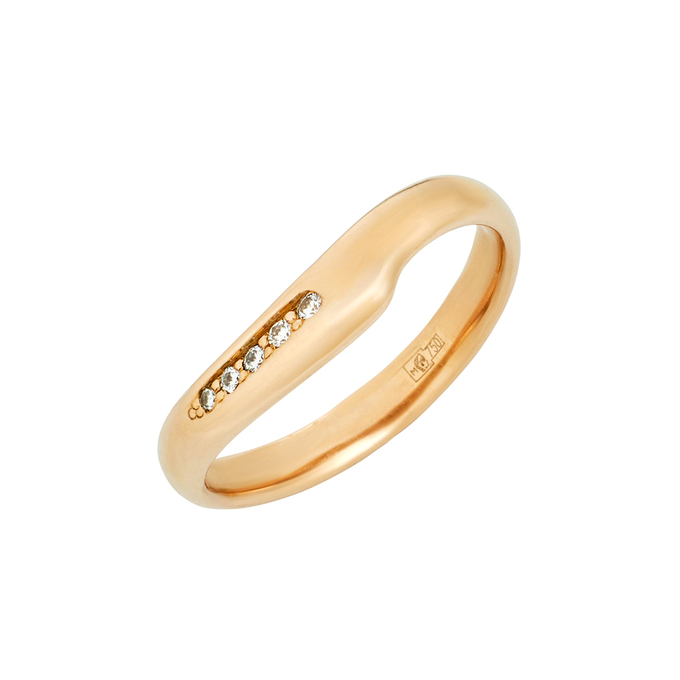 Кольцо из золота 750 пробы c бриллиантами, Л 0515 1271 за 44400