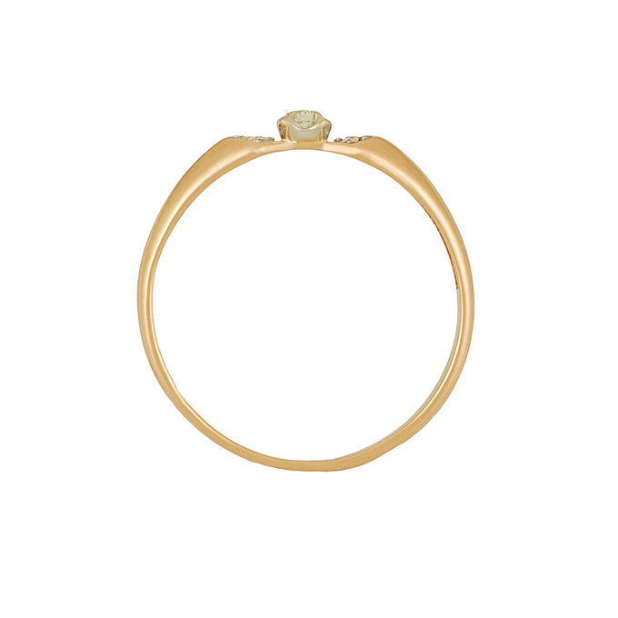 Кольцо из золота 585 пробы c бриллиантами, Л 0616 7475 за 17520