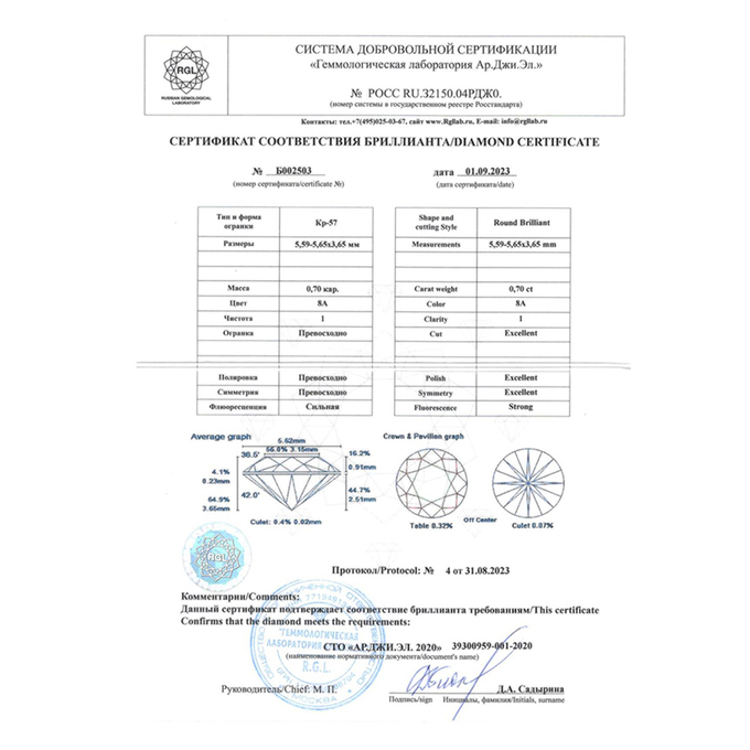 Кольцо из белого золота 585 пробы c 1 бриллиантом, Л 2809 9875 за 180000