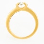 Кольцо из желтого золота 585 пробы c 1 бриллиантом Л24119661 фото 3