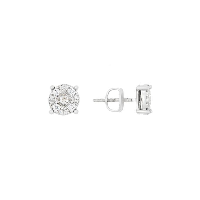Серьги из золота 585 пробы c бриллиантами, К 0000 3299 за 40800