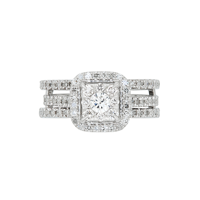 Кольцо из золота 585 пробы c бриллиантами, Л 3309 1778 за 90230