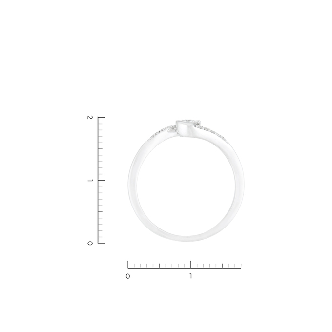 Кольцо из золота 585 пробы c 11 бриллиантами, Л 6201 7791 за 24720