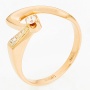 Кольцо из комбинированного золота 585 пробы c фианитами Л73016577 фото 1