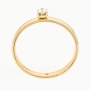Кольцо из комбинированного золота 585 пробы c 2 бриллиантами Л29120238 фото 2