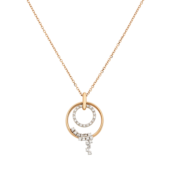 Колье из золота 750 пробы c бриллиантами, Л 2812 4259 за 119000