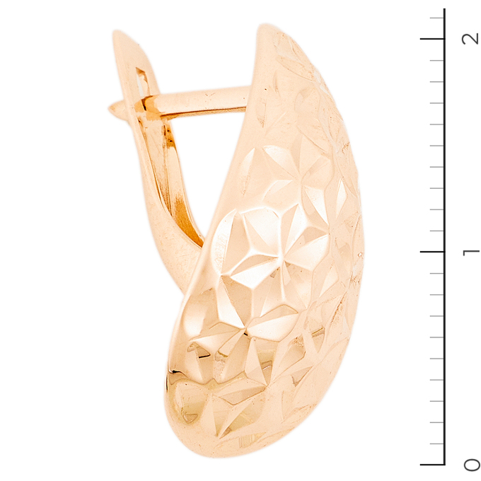Серьги из красного золота 585 пробы