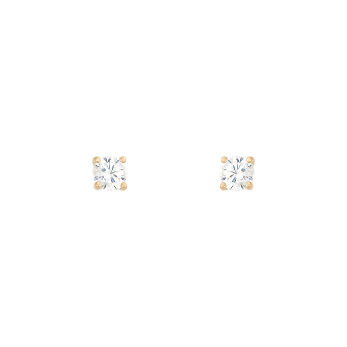 Серьги из золота 585 пробы с фианитами