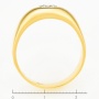Кольцо из желтого золота 750 пробы c 1 бриллиантом Л09090378 фото 4