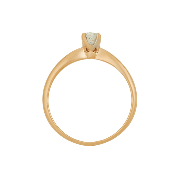 Кольцо из золота 585 пробы c бриллиантом, Л 2913 2147 за 37800