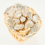 Кольцо из комбинированного золота 585 пробы c фианитами Л09103005 фото 1