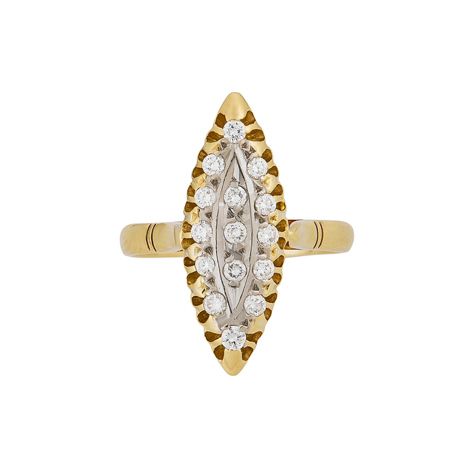 Кольцо из золота 750 пробы c бриллиантами, Л 2408 9650 за 123000