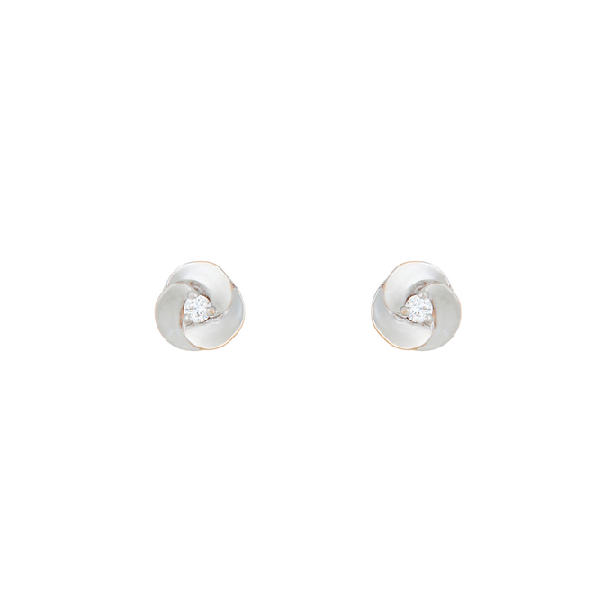 Серьги из золота 585 пробы c бриллиантами, Л 4807 3750 за 16400