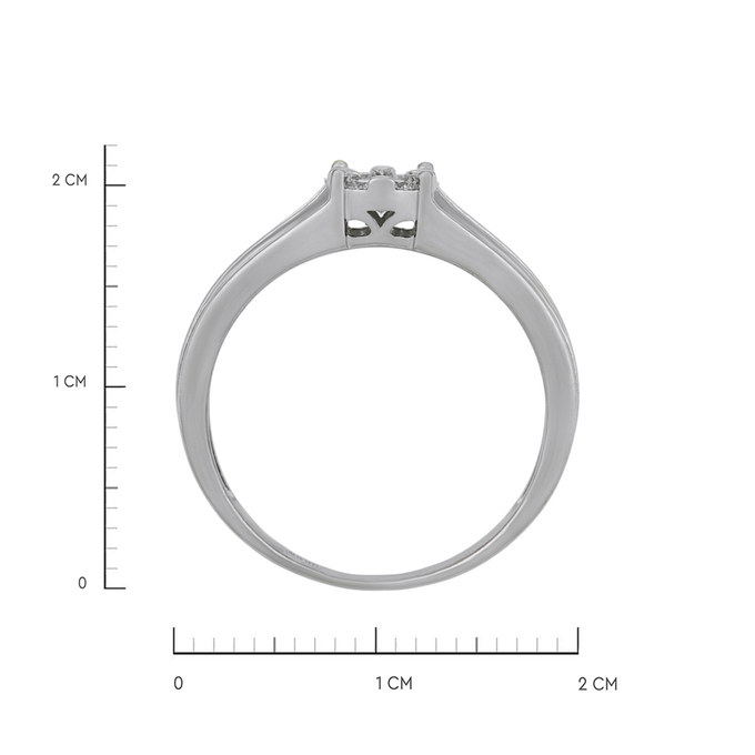 Кольцо из золота 585 пробы c бриллиантами, Л 4710 5604 за 37600