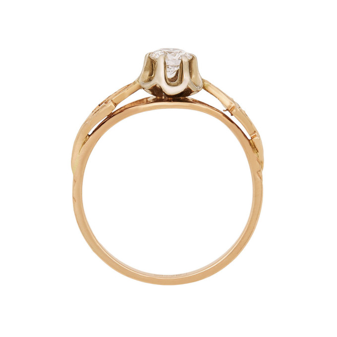 Кольцо из золота 585 пробы c бриллиантами, Л 3505 0326 за 79000