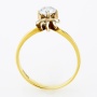 Кольцо из желтого золота 750 пробы c 1 бриллиантом Л48016217 фото 3