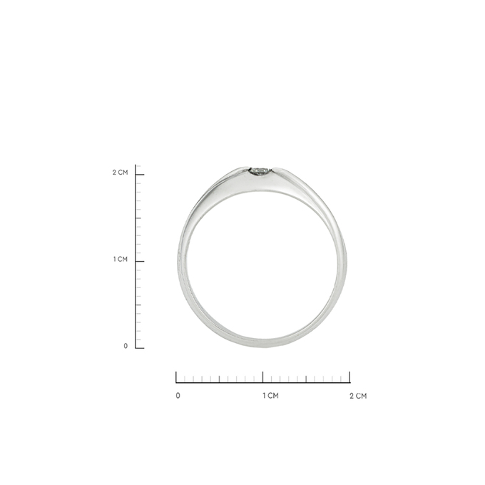 Кольцо из золота 585 пробы c бриллиантом, Л 0515 0920 за 31600