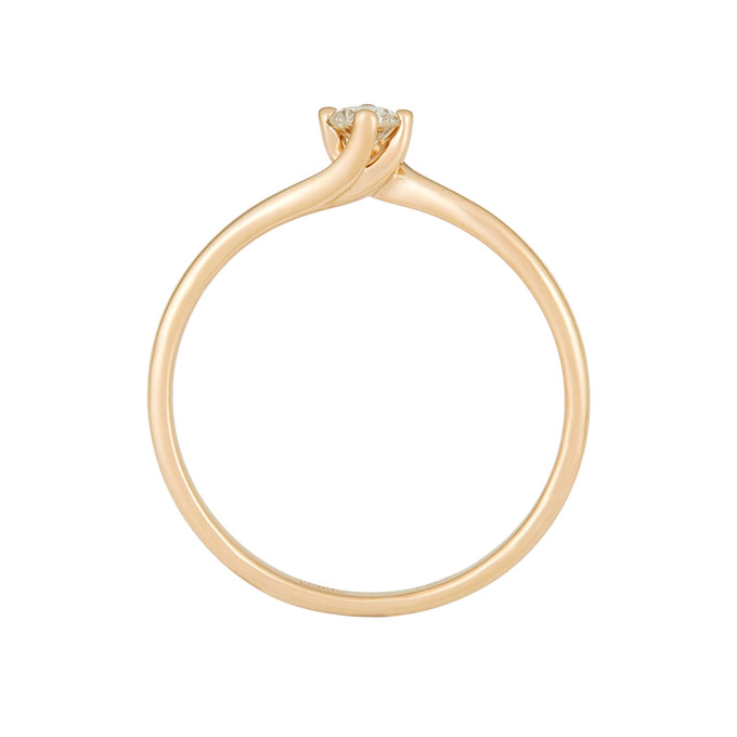 Кольцо из золота 585 пробы c бриллиантом, Л 2812 4516 за 24700