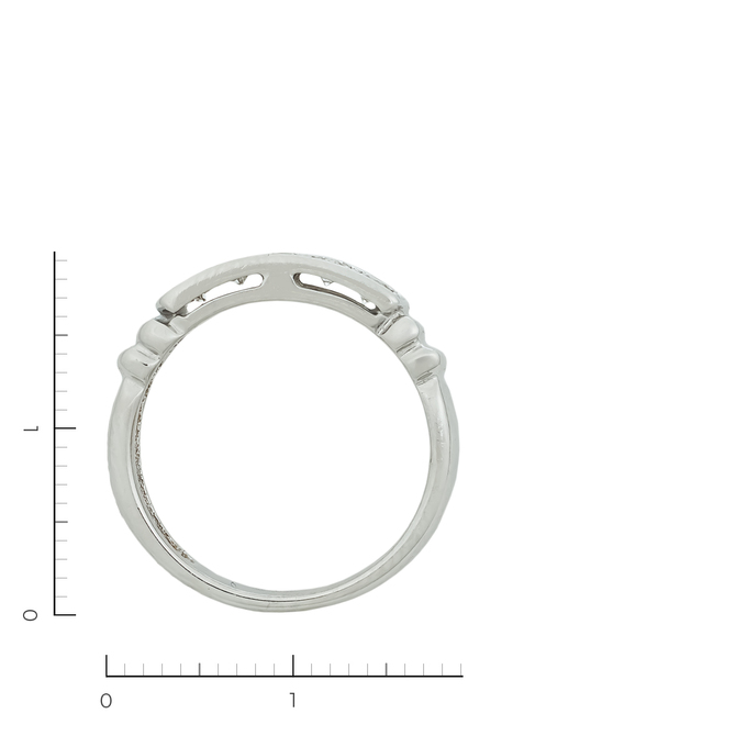 Кольцо из золота 585 пробы c 5 бриллиантами, Л 5207 5630 за 44720