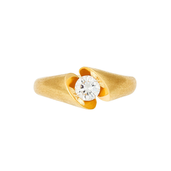 Кольцо из золота 750 пробы c бриллиантом, Л 2811 6699 за 215000