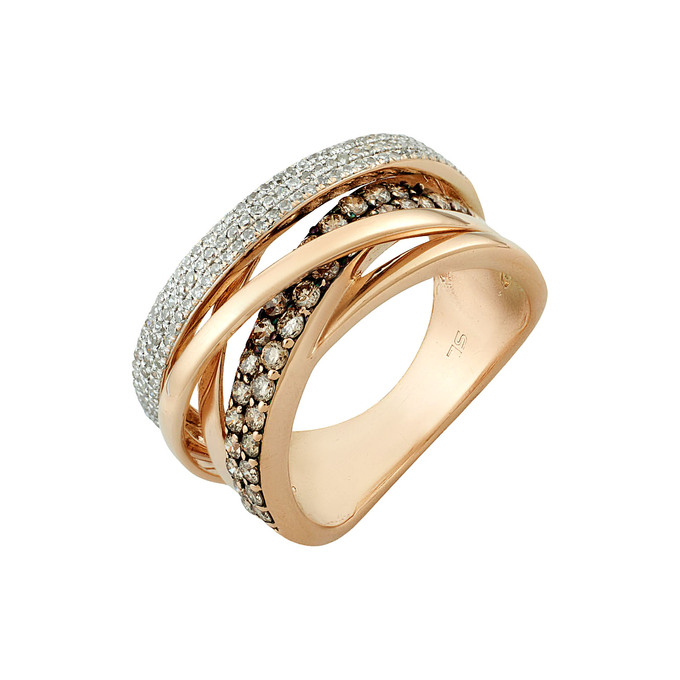 Кольцо из золота 585 пробы c бриллиантами, Л 0407 5623 за 90000